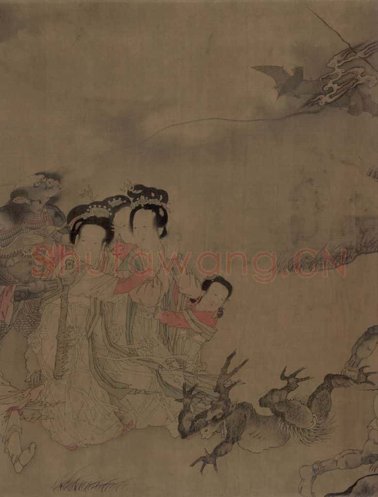 宋朝 佚名《搜山图》书画作品