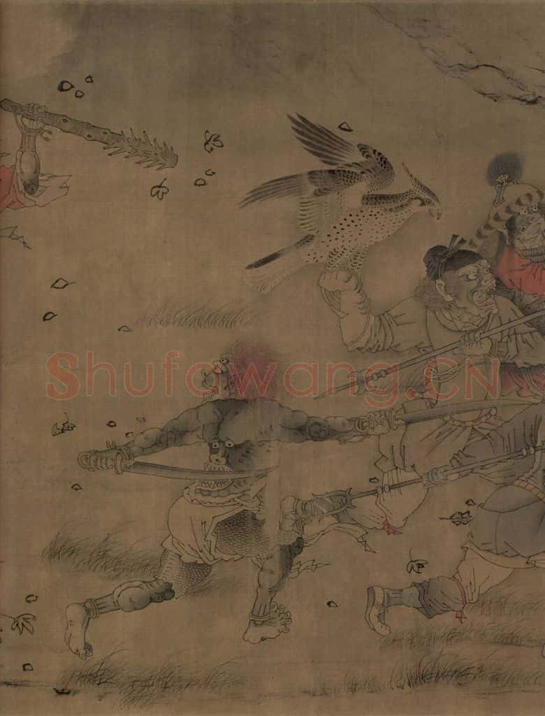 宋朝 佚名《搜山图》书画作品