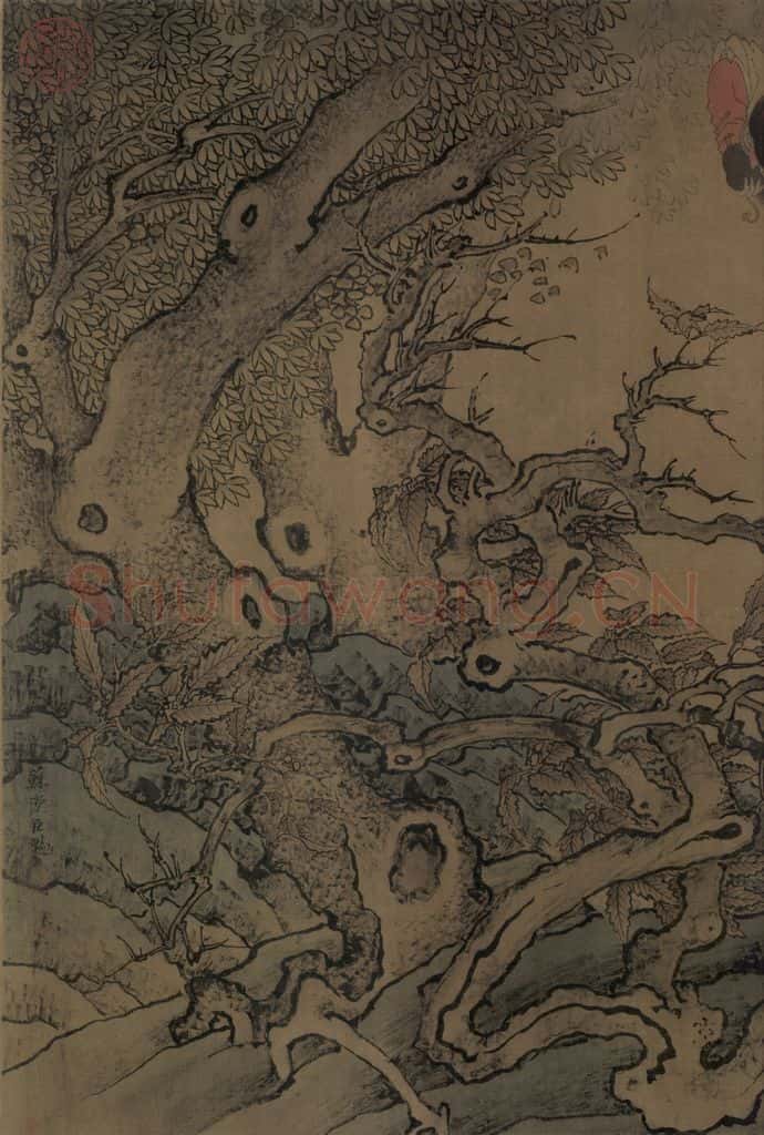 宋朝 佚名《搜山图》书画作品
