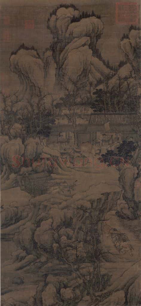 宋朝 佚名《盘车图》书画作品