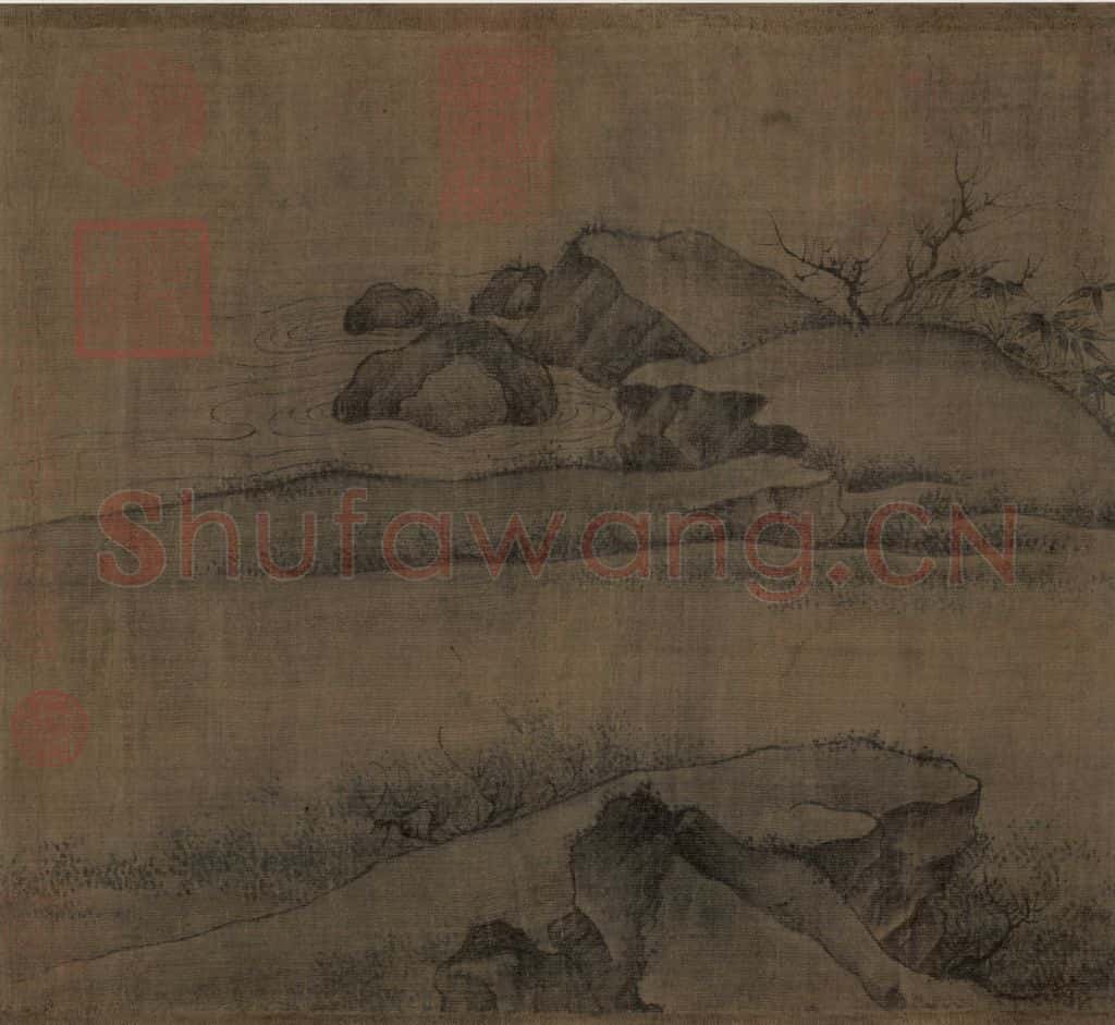 宋朝 佚名《田畯醉归图》书画作品