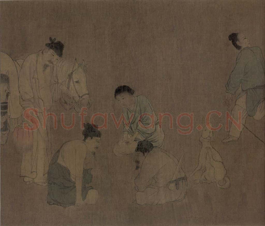 宋朝 佚名《春宴图》书画作品