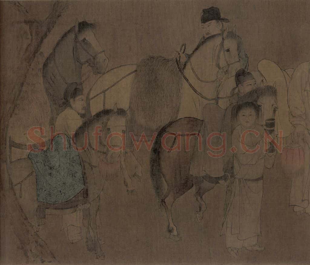 宋朝 佚名《春宴图》书画作品