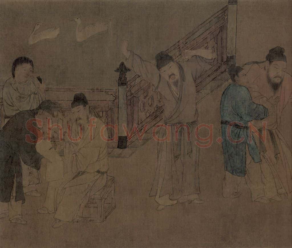 宋朝 佚名《春宴图》书画作品