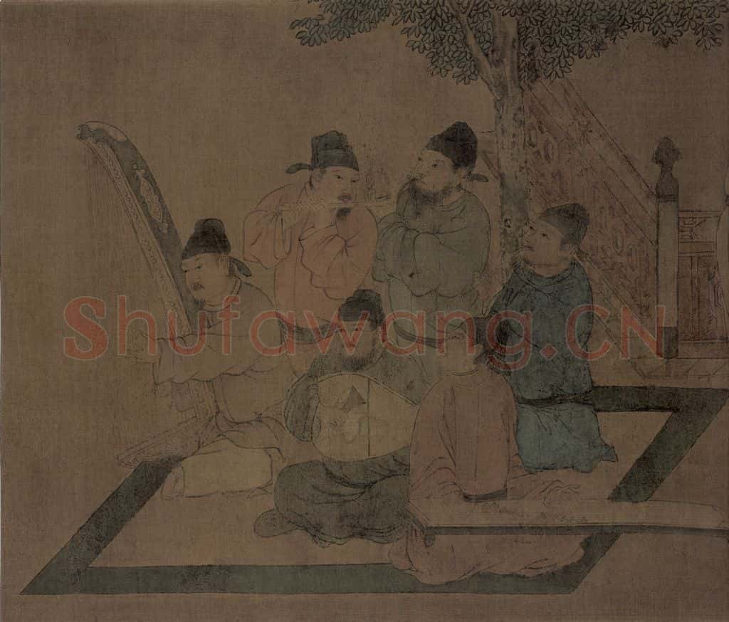 宋朝 佚名《春宴图》书画作品