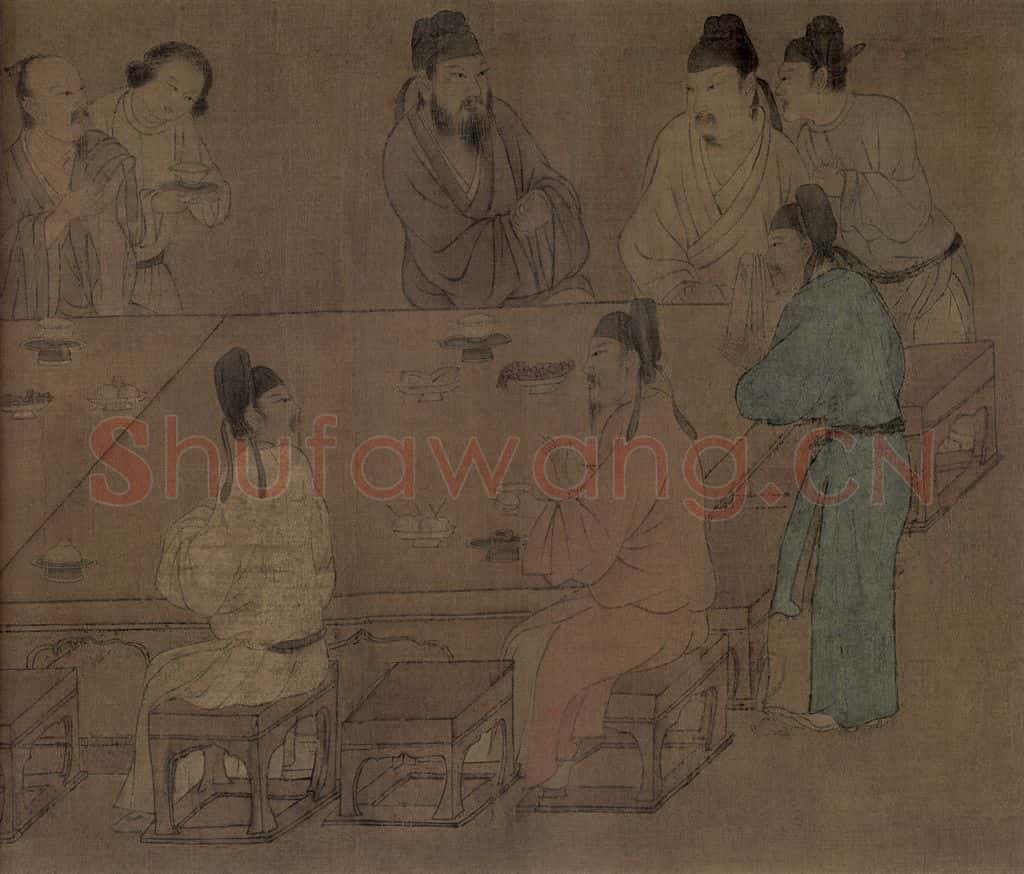 宋朝 佚名《春宴图》书画作品