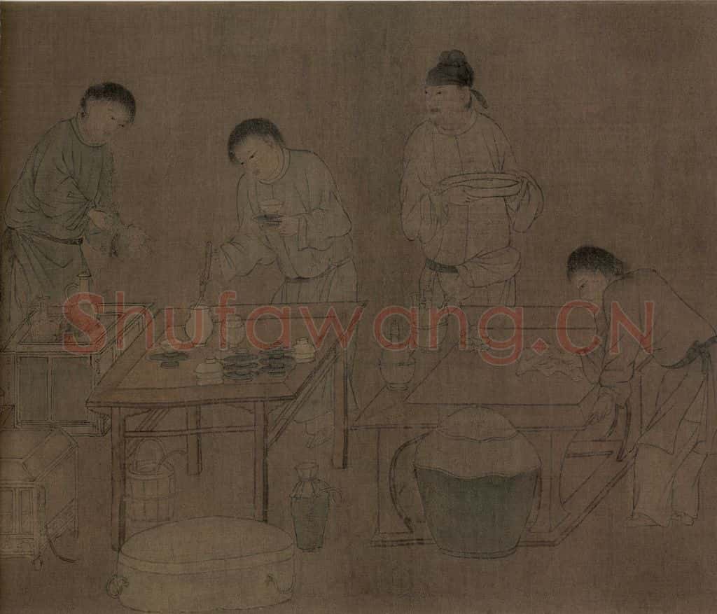 宋朝 佚名《春宴图》书画作品