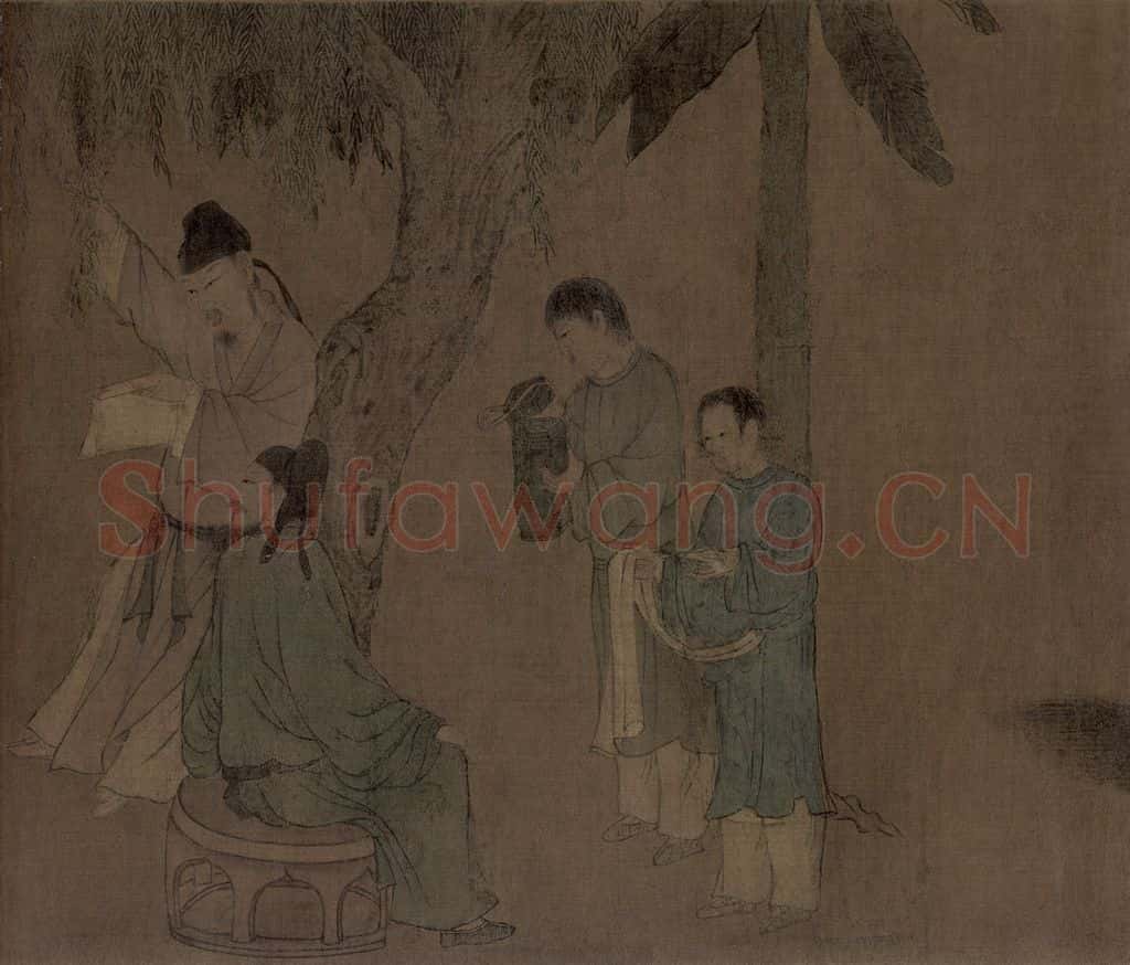宋朝 佚名《春宴图》书画作品