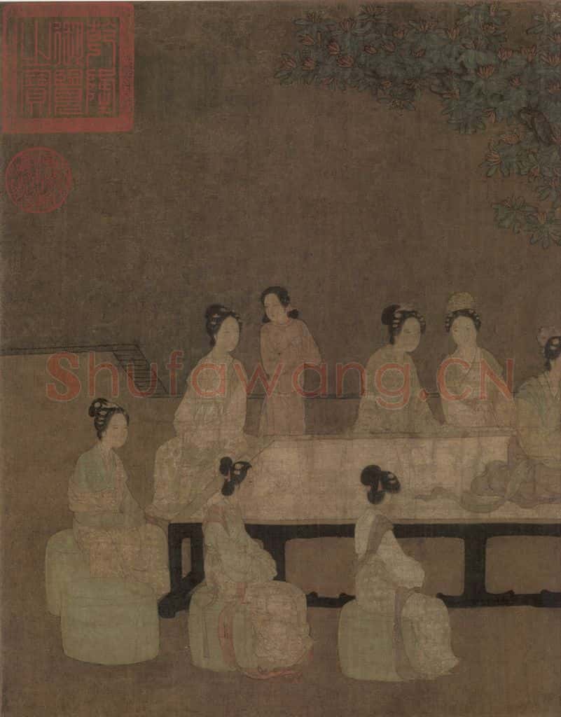 宋 佚名《女孝经图》书画作品