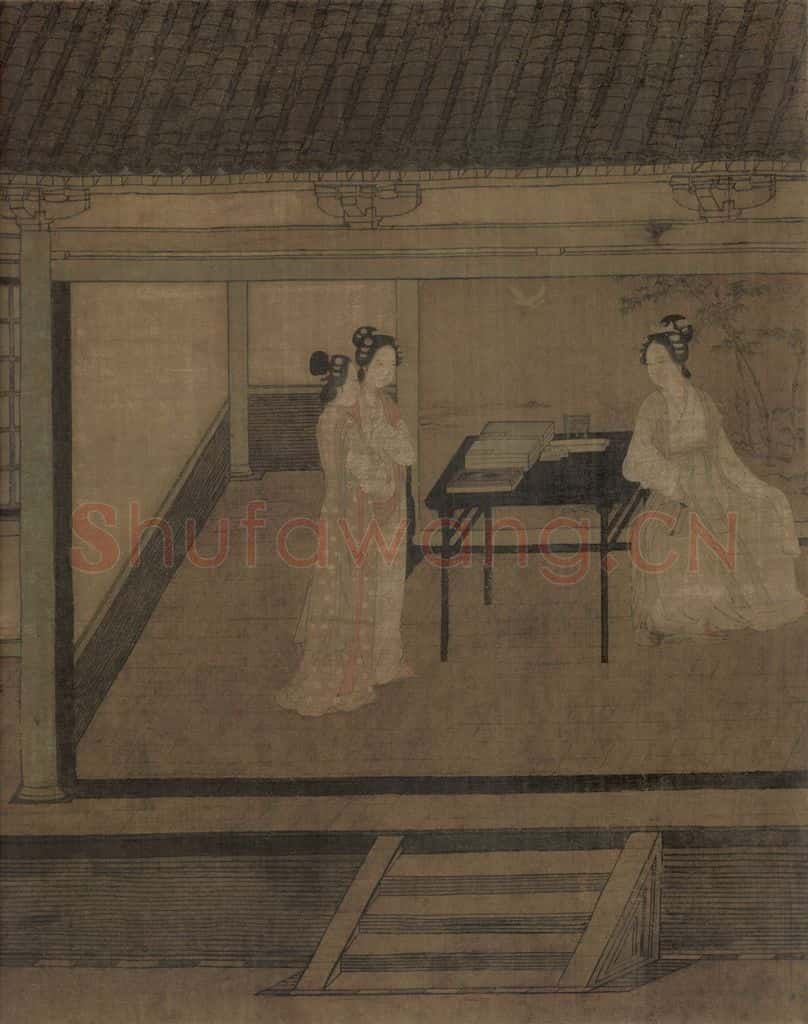 宋 佚名《女孝经图》书画作品