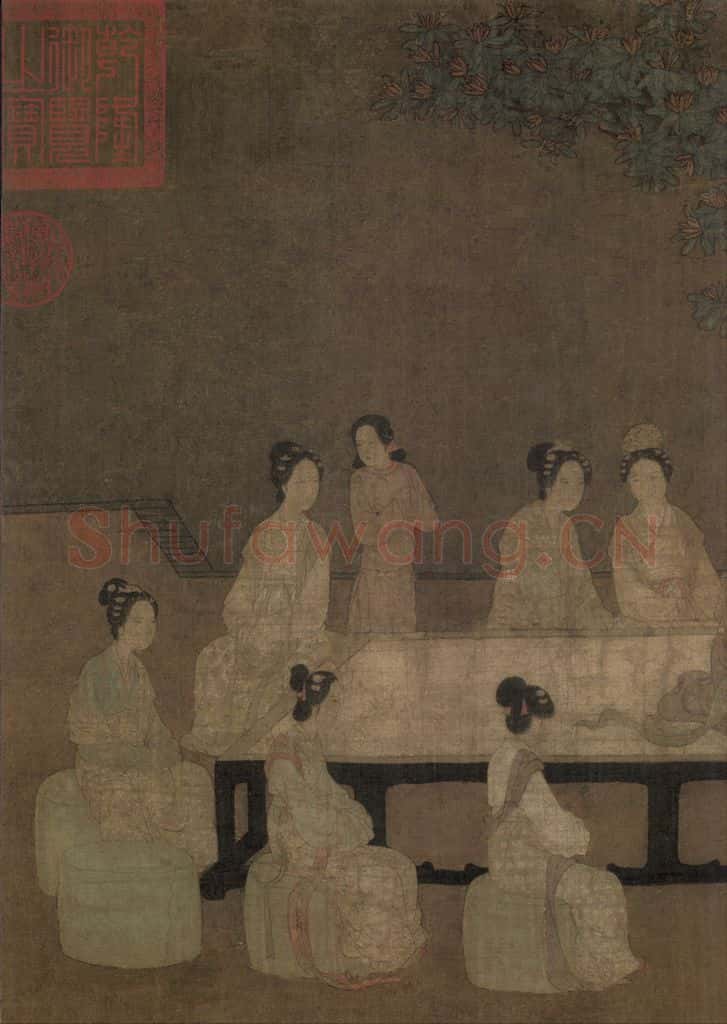 宋 佚名《女孝经图》书画作品