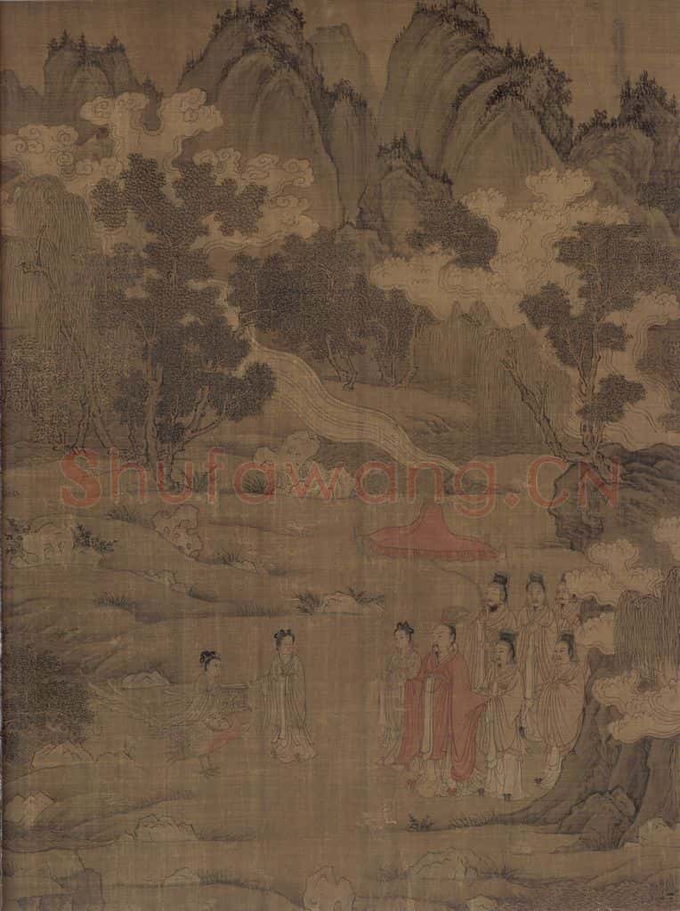 宋 佚名《洛神赋全图》书画作品