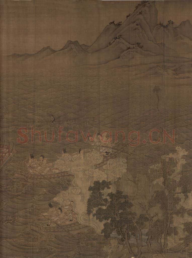 宋 佚名《洛神赋全图》书画作品