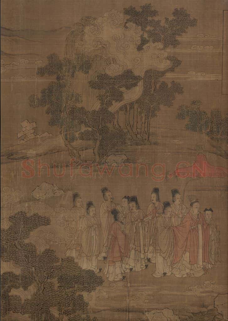 宋 佚名《洛神赋全图》书画作品