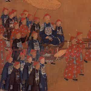 清代《万树园赐宴图》国画综合工笔作品图片鉴赏