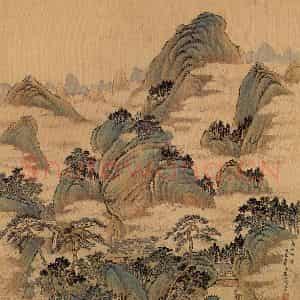 清代 唐岱《十万图》国画山水作品图片鉴赏