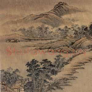 清代 唐岱《十万图》国画山水作品图片鉴赏