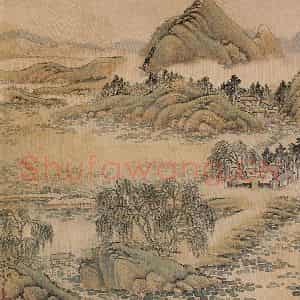 清代 唐岱《十万图》国画山水作品图片鉴赏