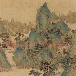 清代 唐岱《十万图》国画山水作品图片鉴赏