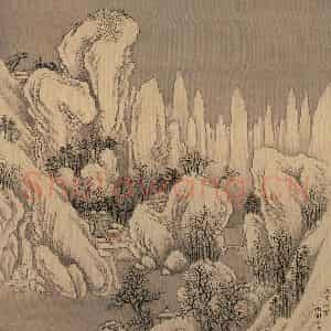 清代 唐岱《十万图》国画山水作品图片鉴赏