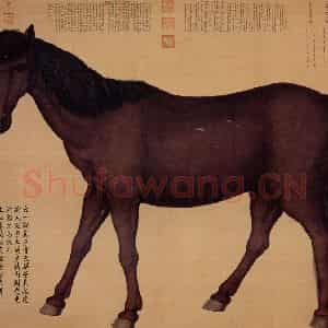 清代 艾启蒙《宝吉骝图》国画花鸟工笔作品图片鉴赏