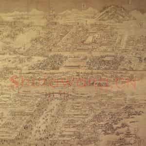 清代 徐扬《京师生春诗意图》国画综合工笔作品图片鉴赏