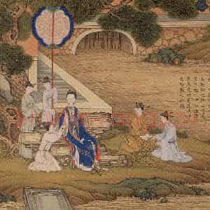 清代 焦秉贞《历朝贤后故事图》国画人物工笔作品图片鉴赏