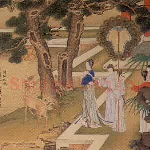 清代 焦秉贞《历朝贤后故事图》国画人物工笔作品图片鉴赏