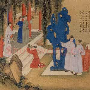 清代 焦秉贞《历朝贤后故事图》国画人物工笔作品图片鉴赏
