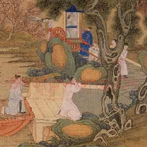 清代 焦秉贞《历朝贤后故事图》国画人物工笔作品图片鉴赏