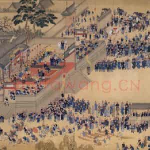 清代 王翚《康熙南巡图》国画综合工笔作品图片鉴赏