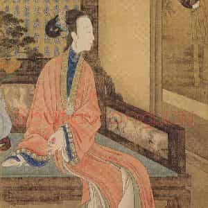 清代《胤禛妃行乐图》国画人物工笔作品图片鉴赏