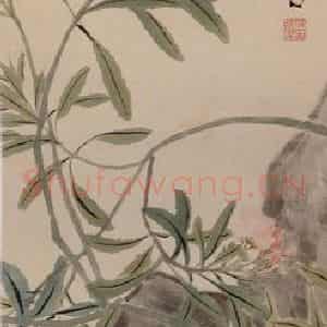 清代 任熊《四季花卉图屏》国画花鸟作品图片鉴赏