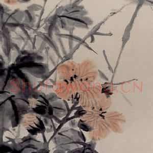 清代 任颐《江上秋痕图》国画花鸟作品图片鉴赏