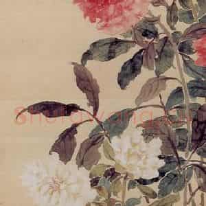 清代 任熊《花卉图屏》国画花鸟作品图片鉴赏