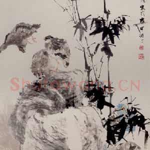 清代 任颐《四季平安图》国画花鸟作品图片鉴赏