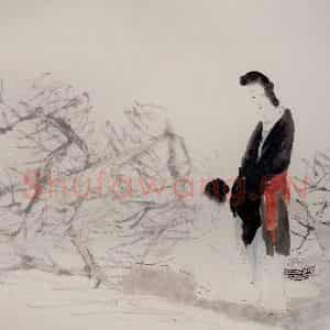 清代 任颐《仕女图册》国画人物作品图片鉴赏