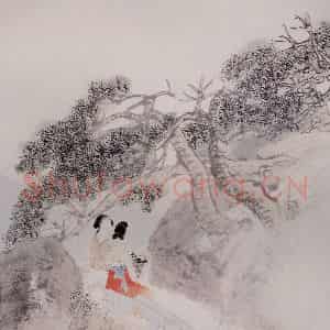清代 任颐《仕女图册》国画人物作品图片鉴赏