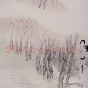 清代 任颐《仕女图册》国画人物作品图片鉴赏