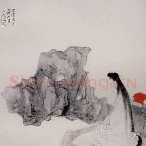 清代 任颐《仕女图册》国画人物作品图片鉴赏