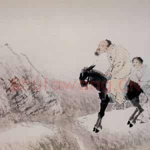 清代 任颐《花鸟人物图册》国画花鸟，人物作品图片鉴赏