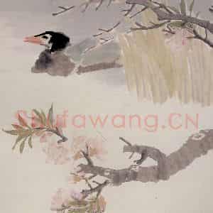 清代 任颐《花鸟人物图册》国画花鸟,人物作品图片鉴赏