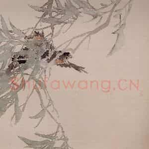 清代 任颐《花鸟图册》国画花鸟作品图片鉴赏