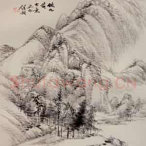 清代 任预《山水图册》国画山水作品图片鉴赏