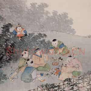 清代 任熊《姚大梅诗意图册》国画综合作品图片鉴赏