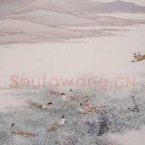 清代 任熊《姚大梅诗意图册》国画综合作品图片鉴赏