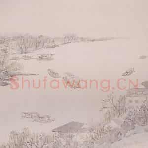 清代 任熊《姚大梅诗意图册》国画综合作品图片鉴赏