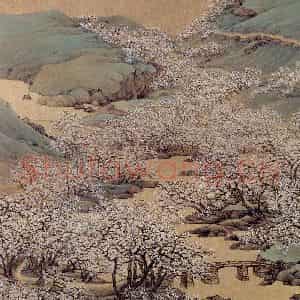 清代 任熊《十万图册》国画山水作品图片鉴赏