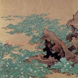 清代 任熊《十万图册》国画山水作品图片鉴赏