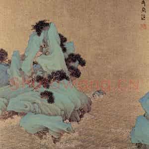 清代 任熊《十万图册》国画山水作品图片鉴赏